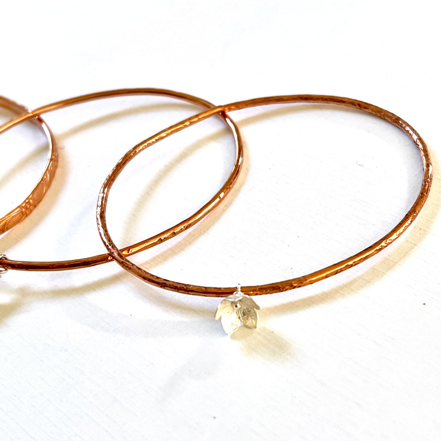 ASSORTED COPPER BANGLES - CIRCLE OF LOVE TALISMAN