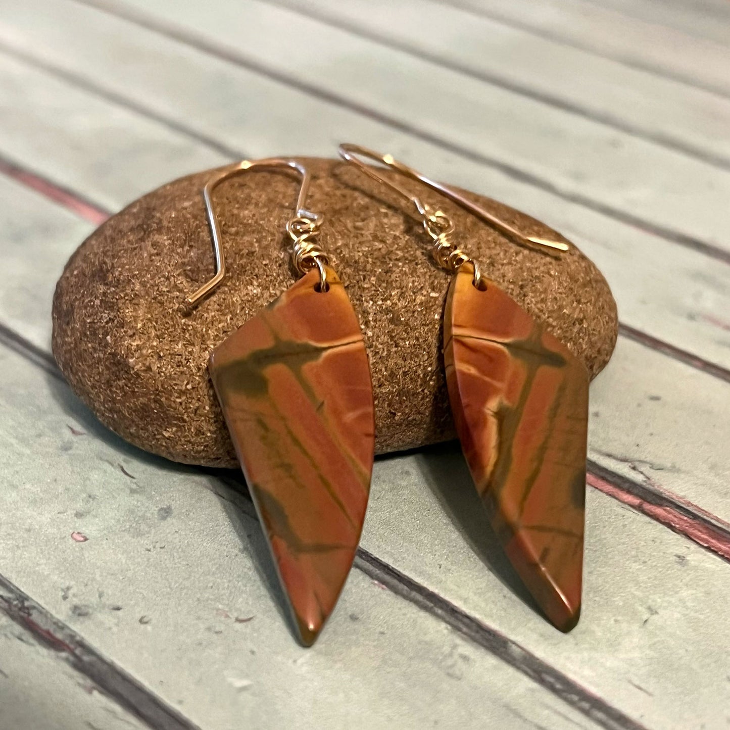 CHERRY CREEK JASPER EARRINGS - MOTHER EARTH TALISMAN