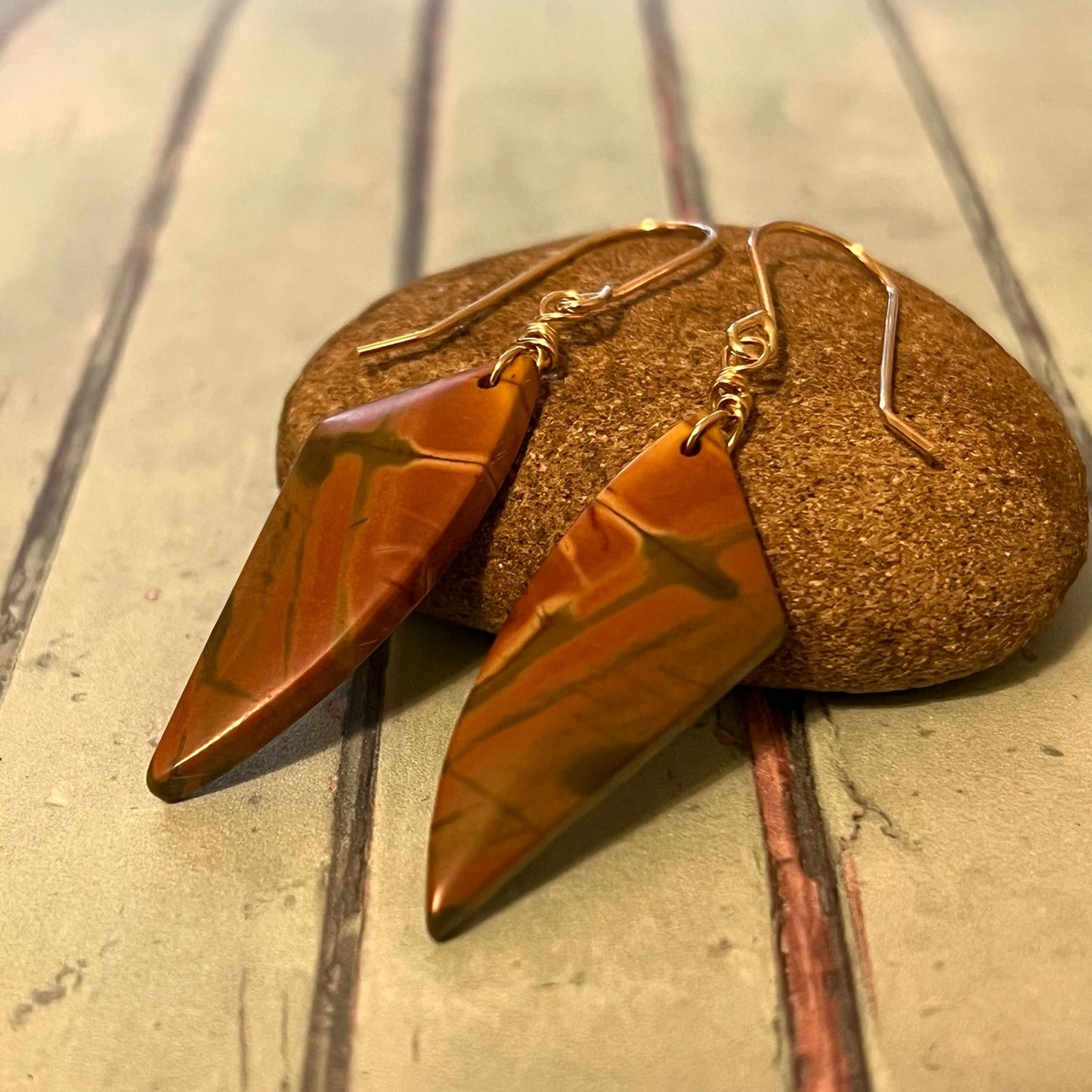 CHERRY CREEK JASPER EARRINGS - MOTHER EARTH TALISMAN