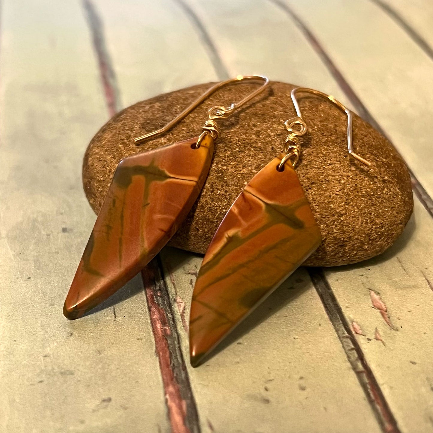 CHERRY CREEK JASPER EARRINGS - MOTHER EARTH TALISMAN