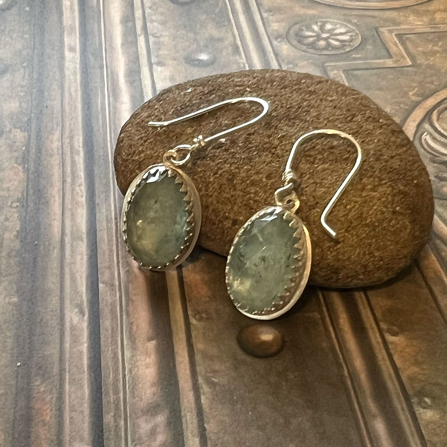 STERLING SILVER AQUAMARINE EARRINGS - SEA SPIRIT TALISMAN