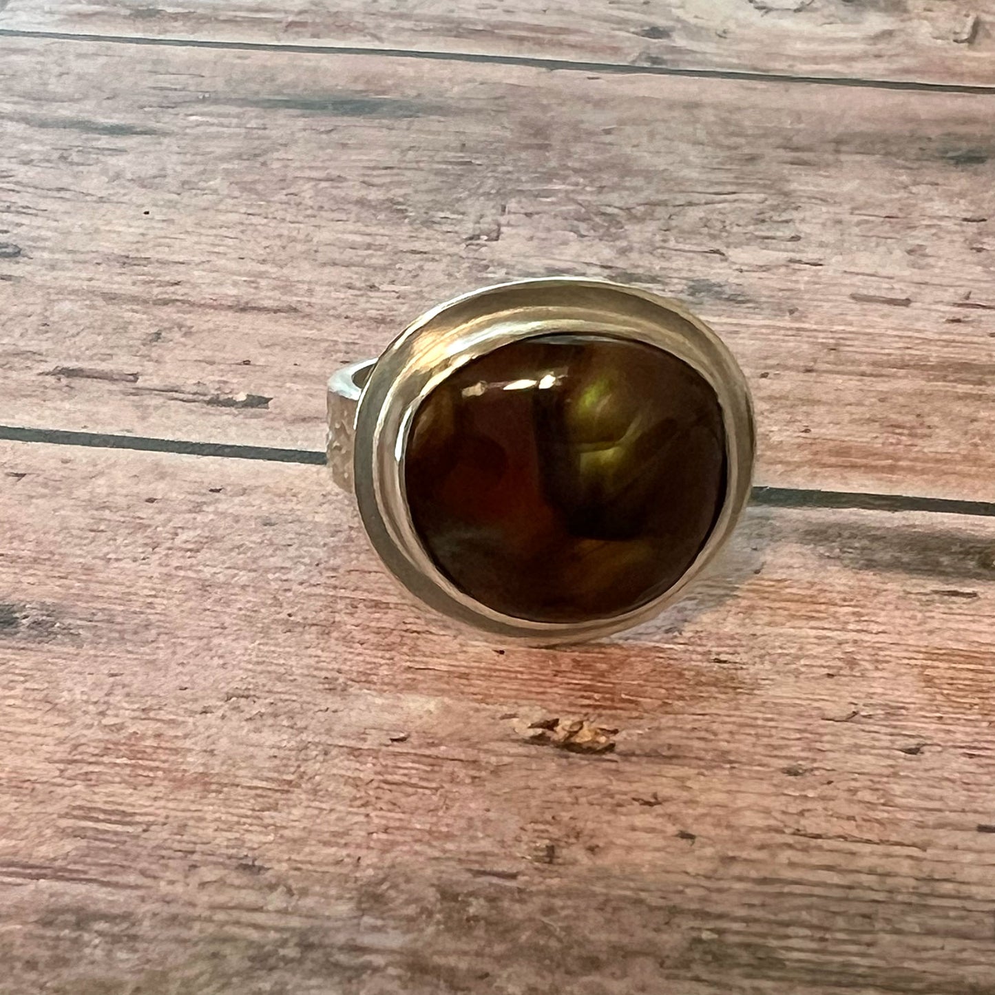 STERLING SILVER FIRE AGATE RINGS - PROTECTIVE EMBRACE TALISMAN