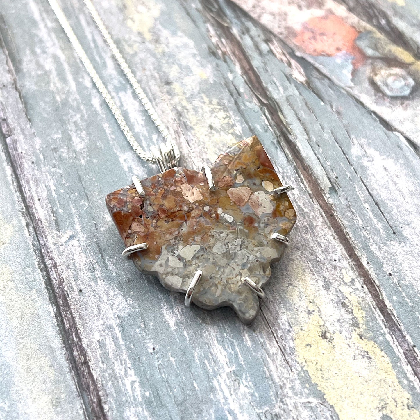 WIRE WRAPPED OHIO GEMSTONE NECKLACE