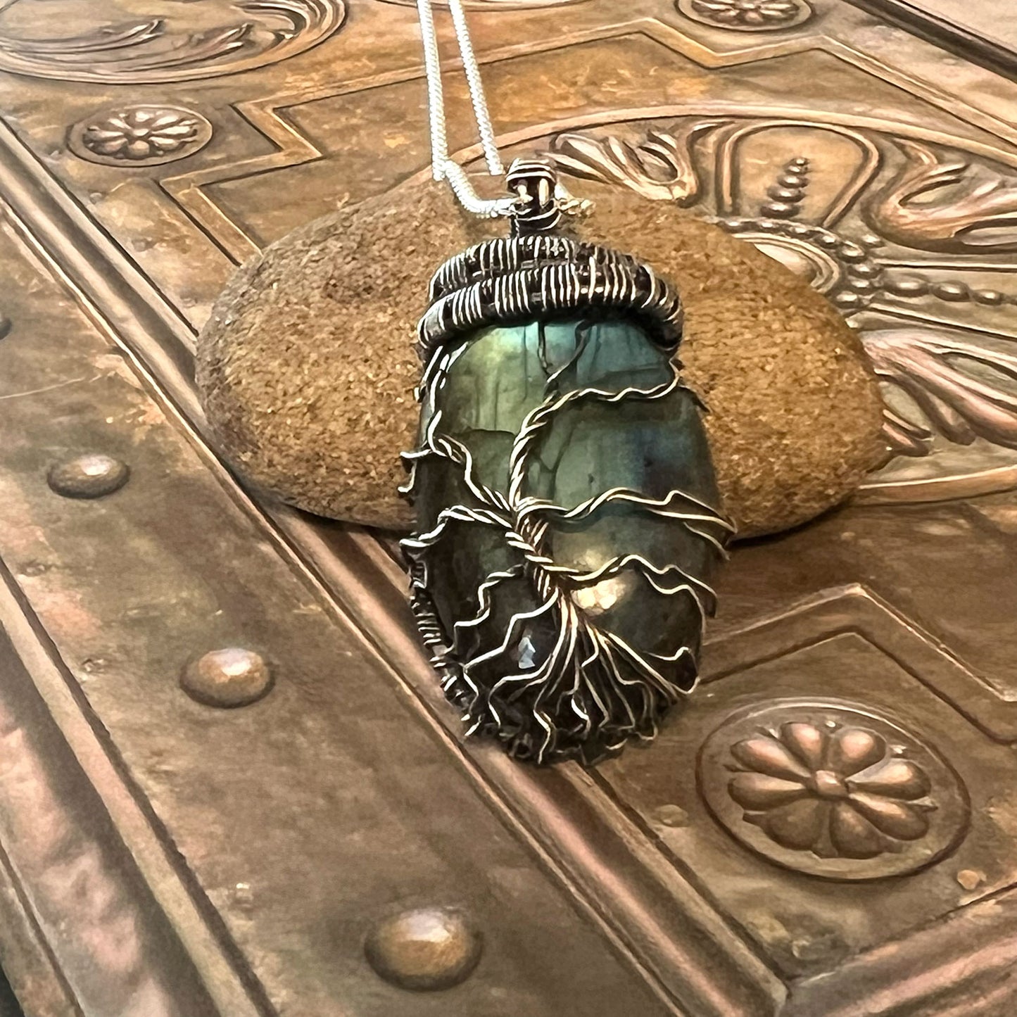 STERLING SILVER WRAPPED TREE OF LIFE NECKLACES - UNIVERSALITY TALISMAN