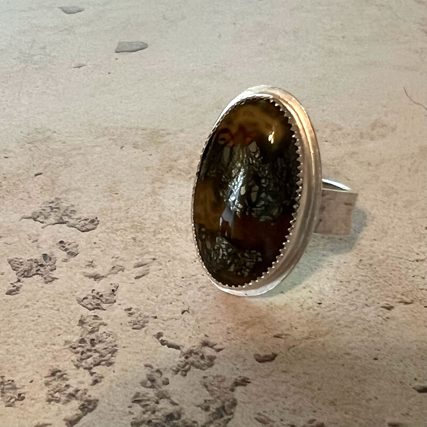 STERLING SILVER MARCASITE OVAL RING - EQUALITY TALISMAN