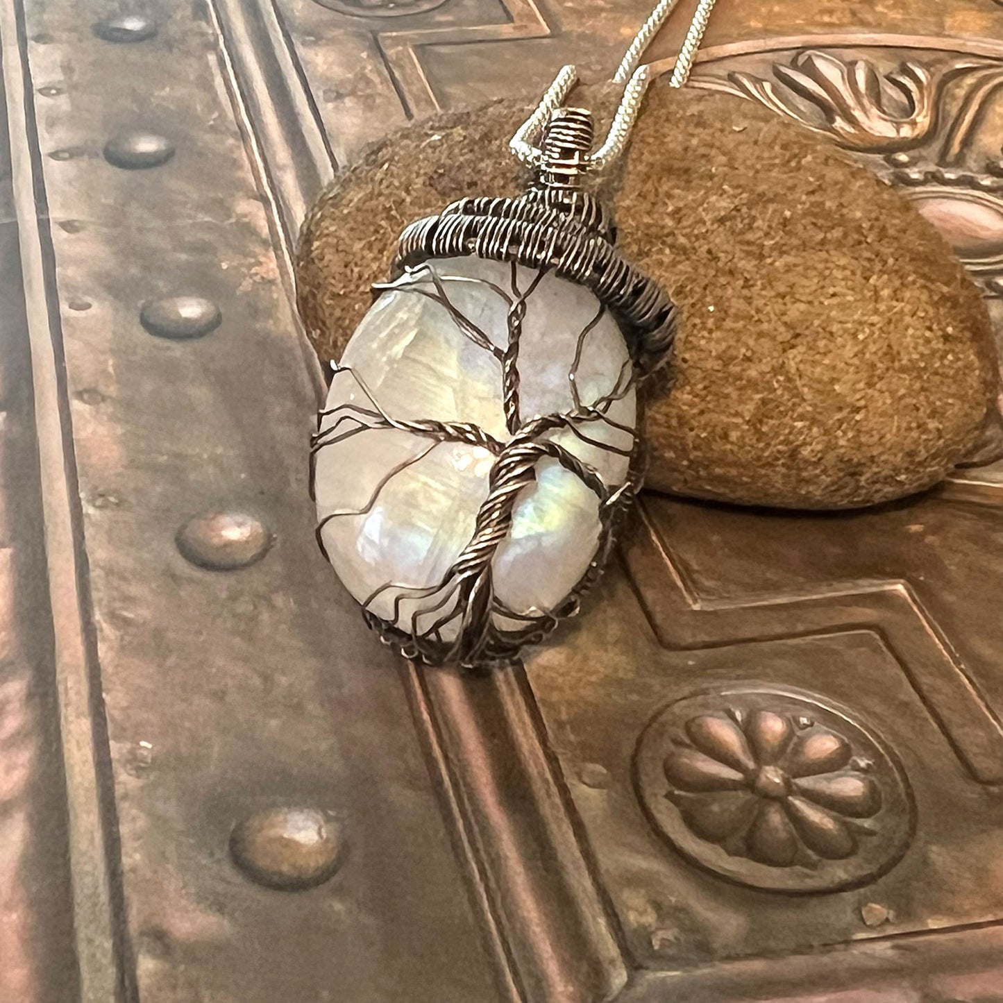 STERLING SILVER WRAPPED TREE OF LIFE NECKLACES - UNIVERSALITY TALISMAN