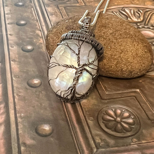 STERLING SILVER WRAPPED TREE OF LIFE NECKLACES - UNIVERSALITY TALISMAN