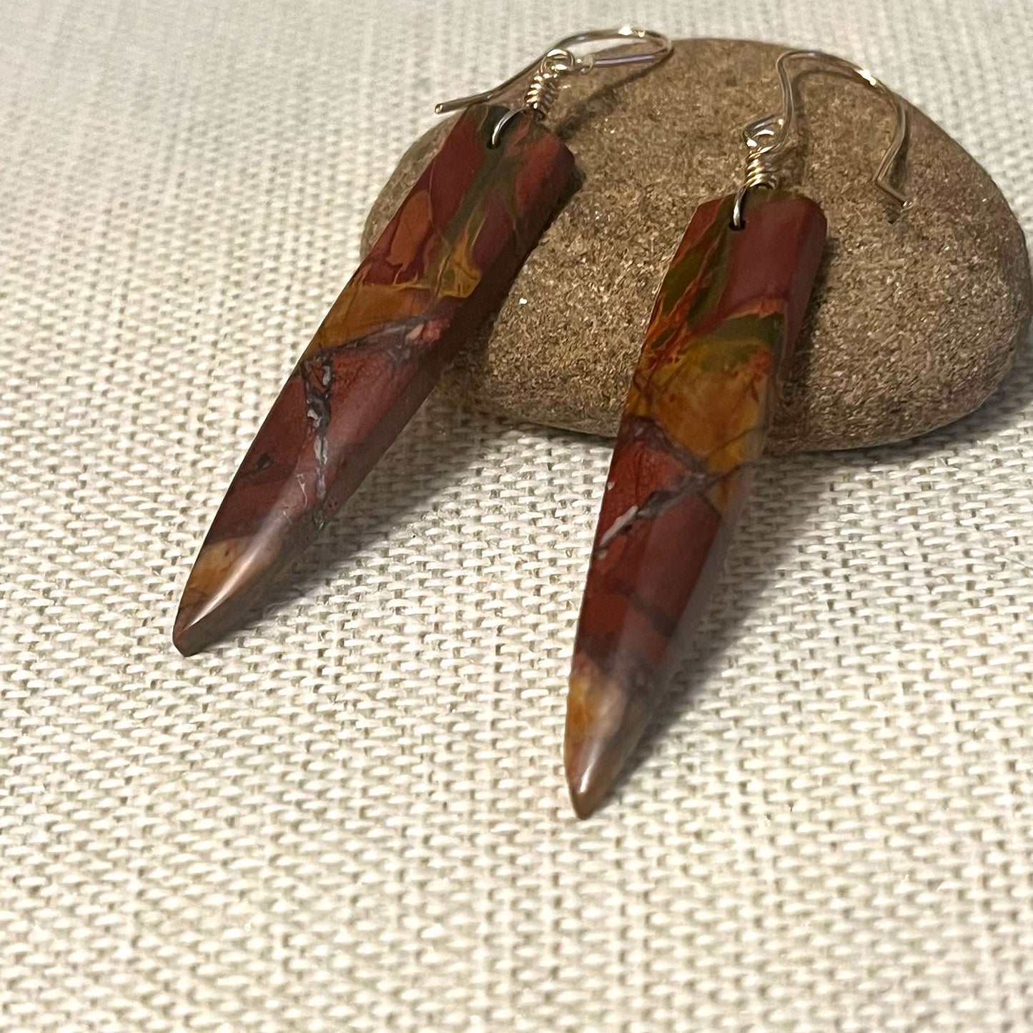 CHERRY CREEK JASPER EARRINGS - MOTHER EARTH TALISMAN