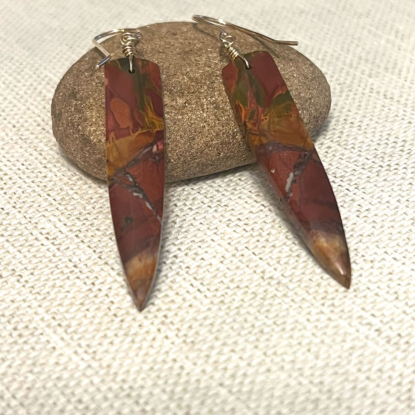 CHERRY CREEK JASPER EARRINGS - MOTHER EARTH TALISMAN