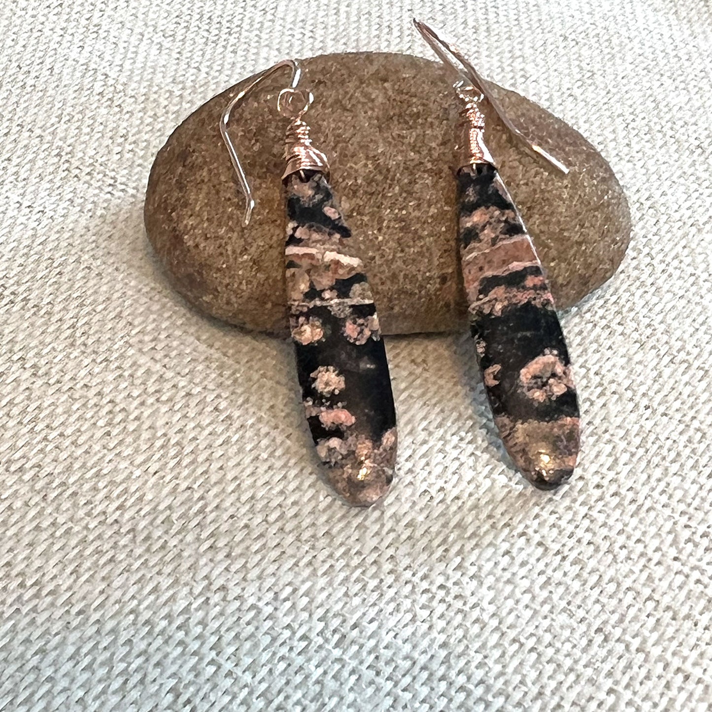 GEMSTONE LONG DROP EARRINGS - TALISMAN JEWELRY
