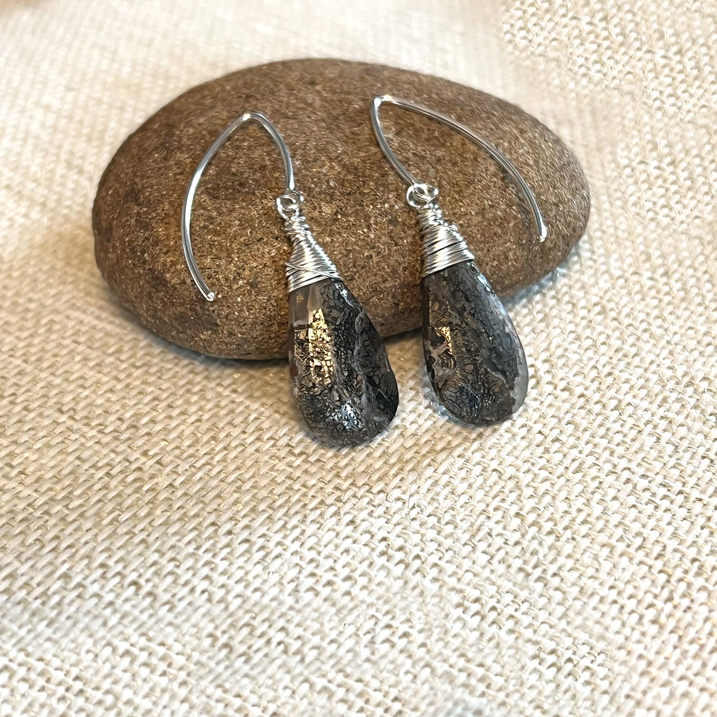 STERLING SILVER MARCASITE EARRINGS - EQUALITY TALISMAN