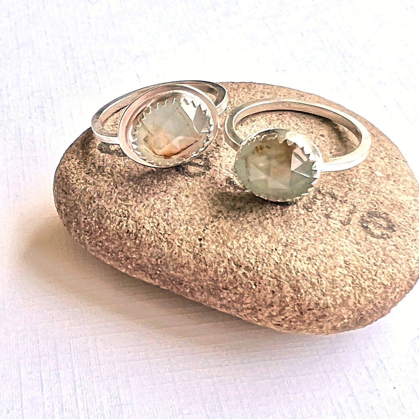 STERLING SILVER AQUAMARINE RING - SEA SPIRIT TALISMAN