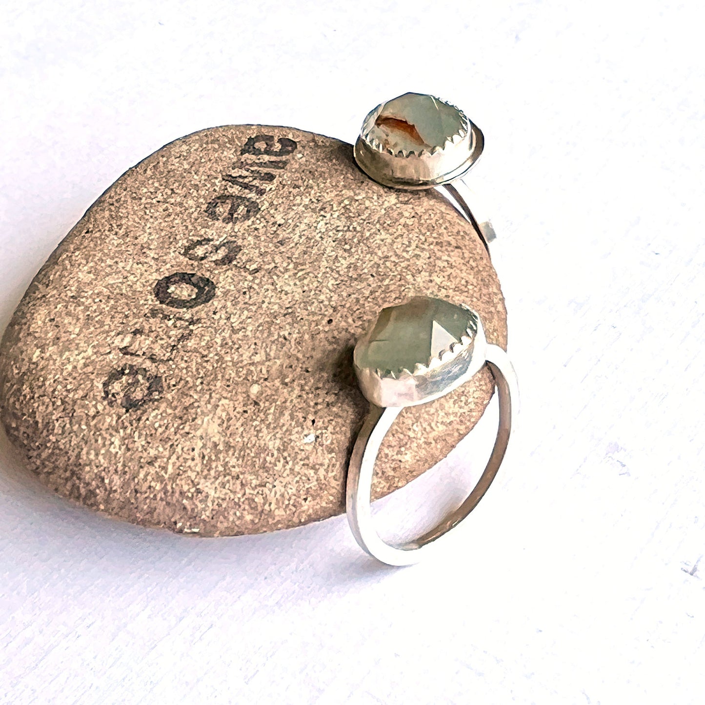 STERLING SILVER AQUAMARINE RING - SEA SPIRIT TALISMAN