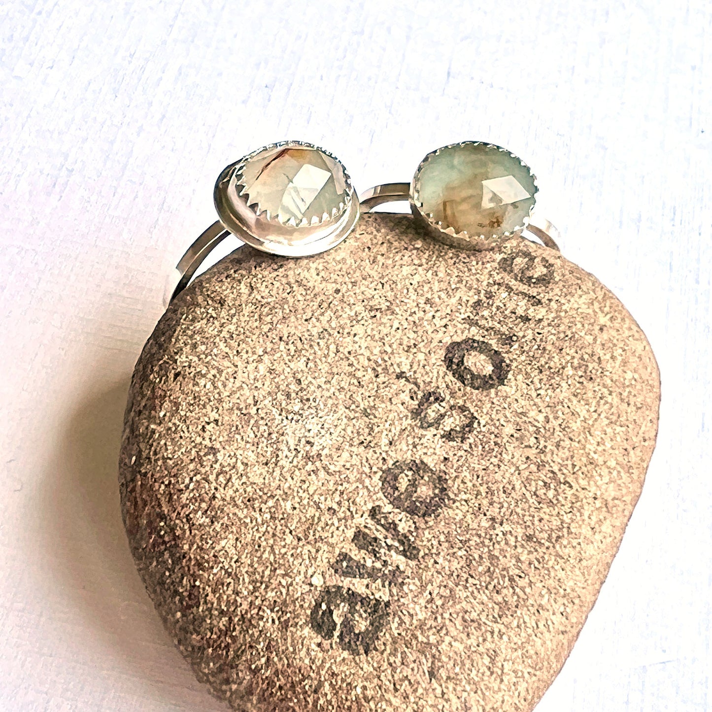 STERLING SILVER AQUAMARINE RING - SEA SPIRIT TALISMAN
