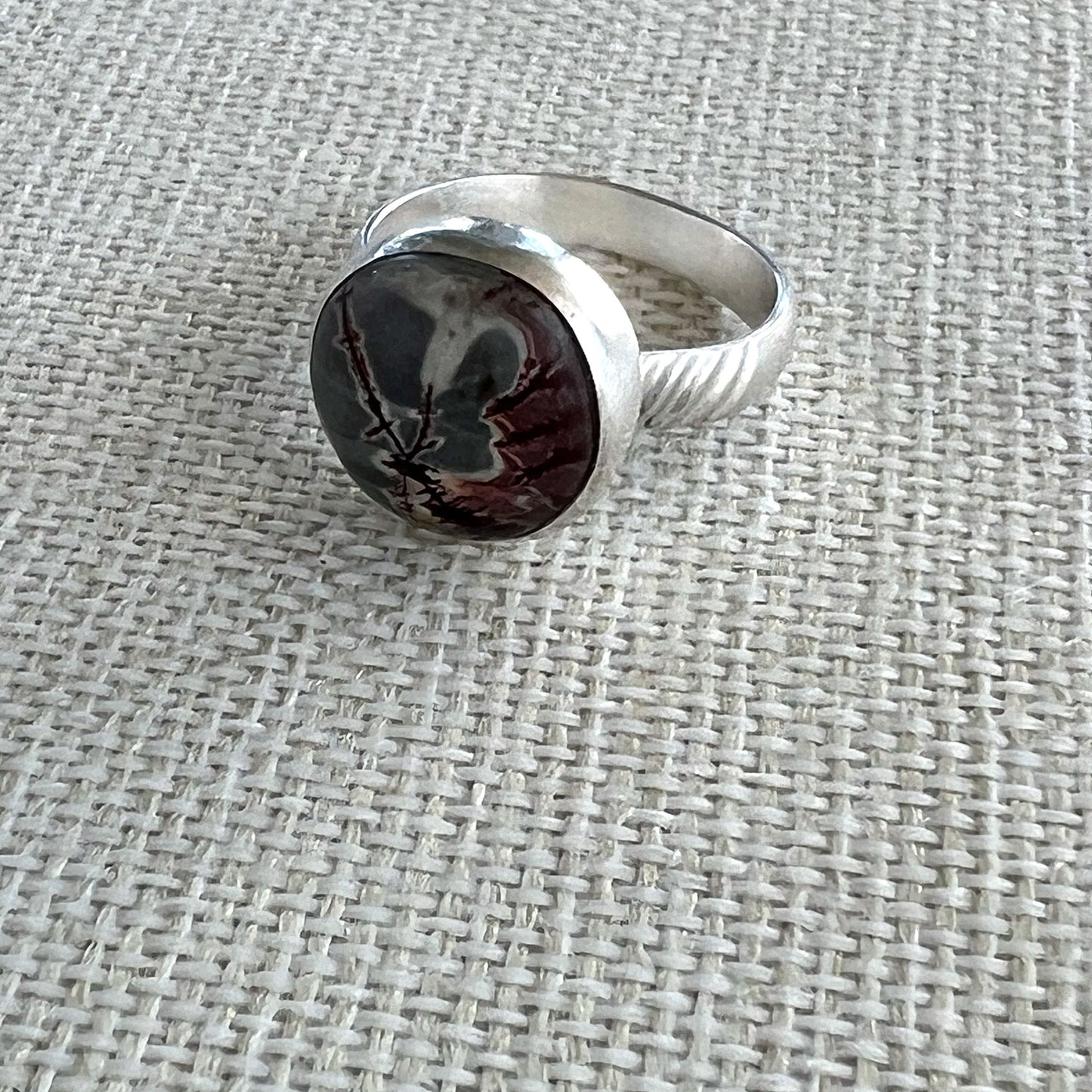 STERLING SILVER SONORAN DENDRITIC RHYOLITE RINGS - PROGRESS TALISMAN