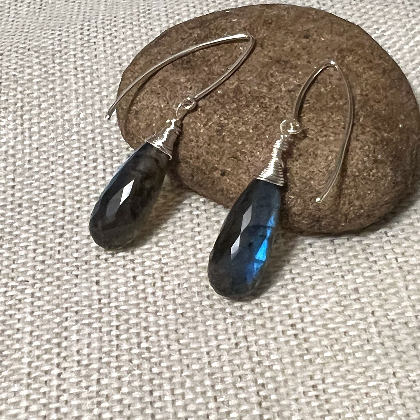 STERLING SILVER LABRADORITE EARRINGS - ORIGINALITY TALISMAN