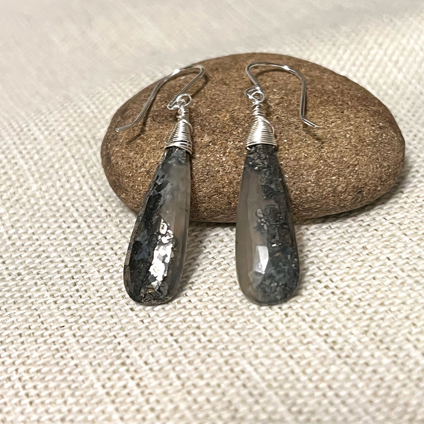 STERLING SILVER MARCASITE EARRINGS - EQUALITY TALISMAN