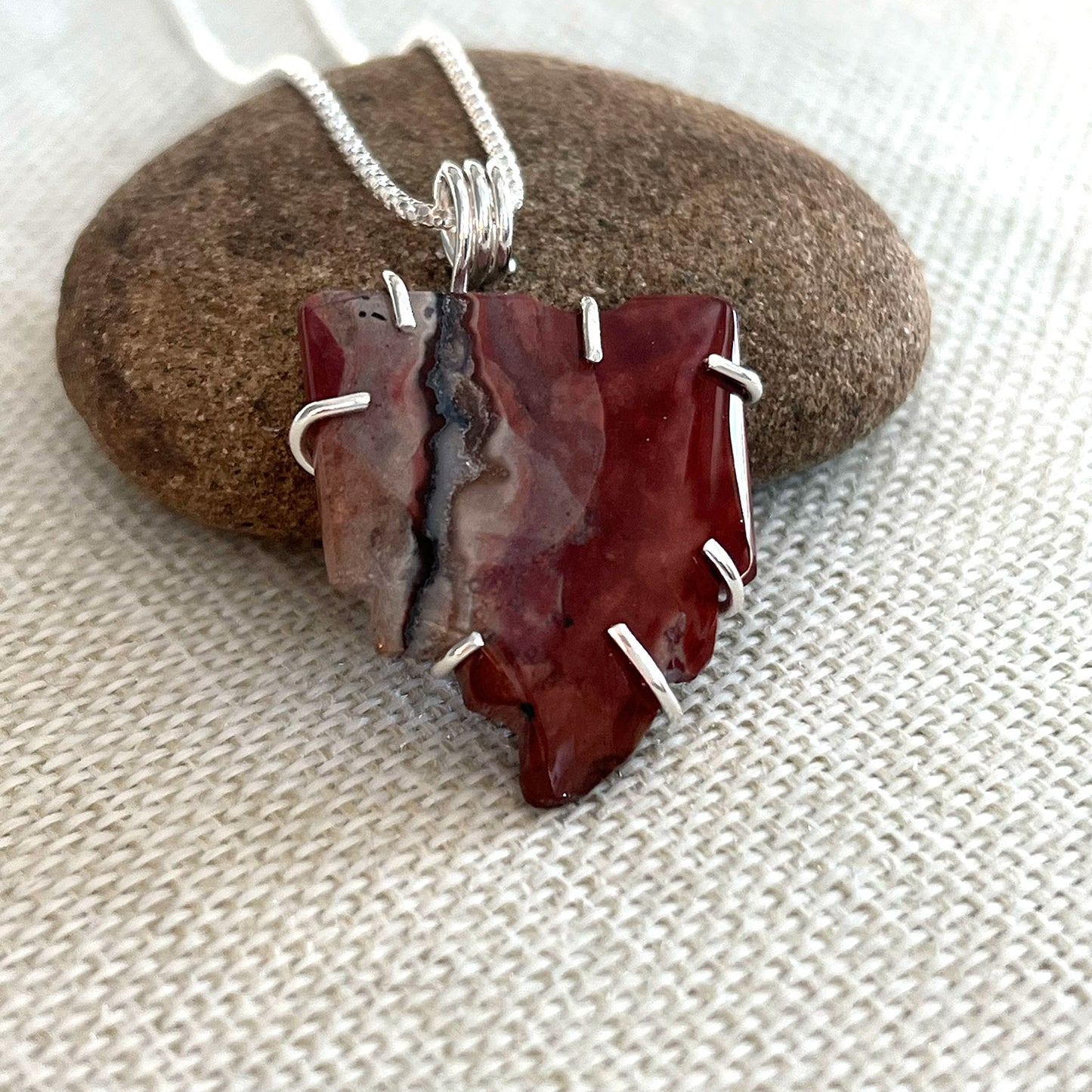 WIRE WRAPPED OHIO GEMSTONE NECKLACE