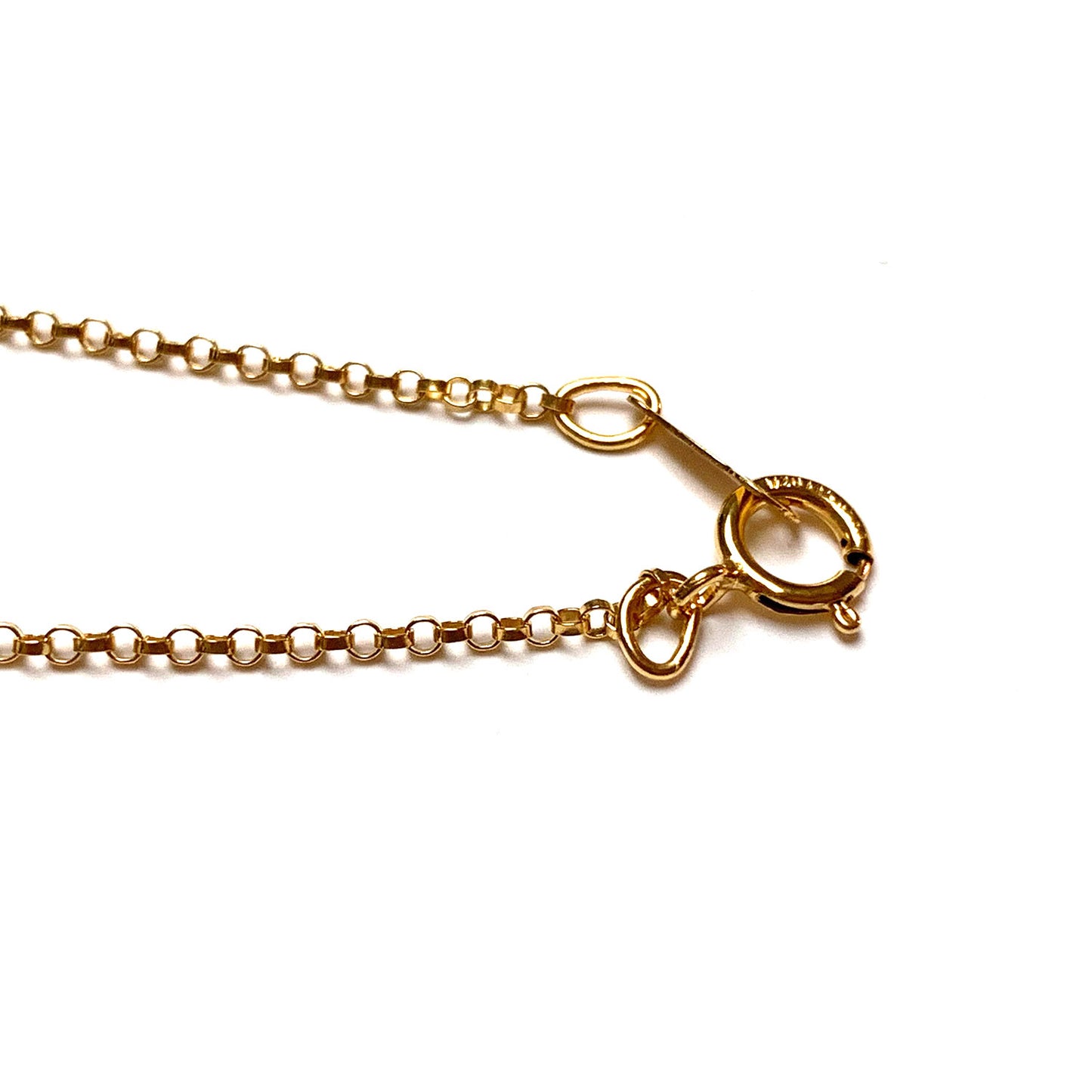 GOLD FILLED ROLLO CHAIN NECKLACE 1.25MM 16 INCHES