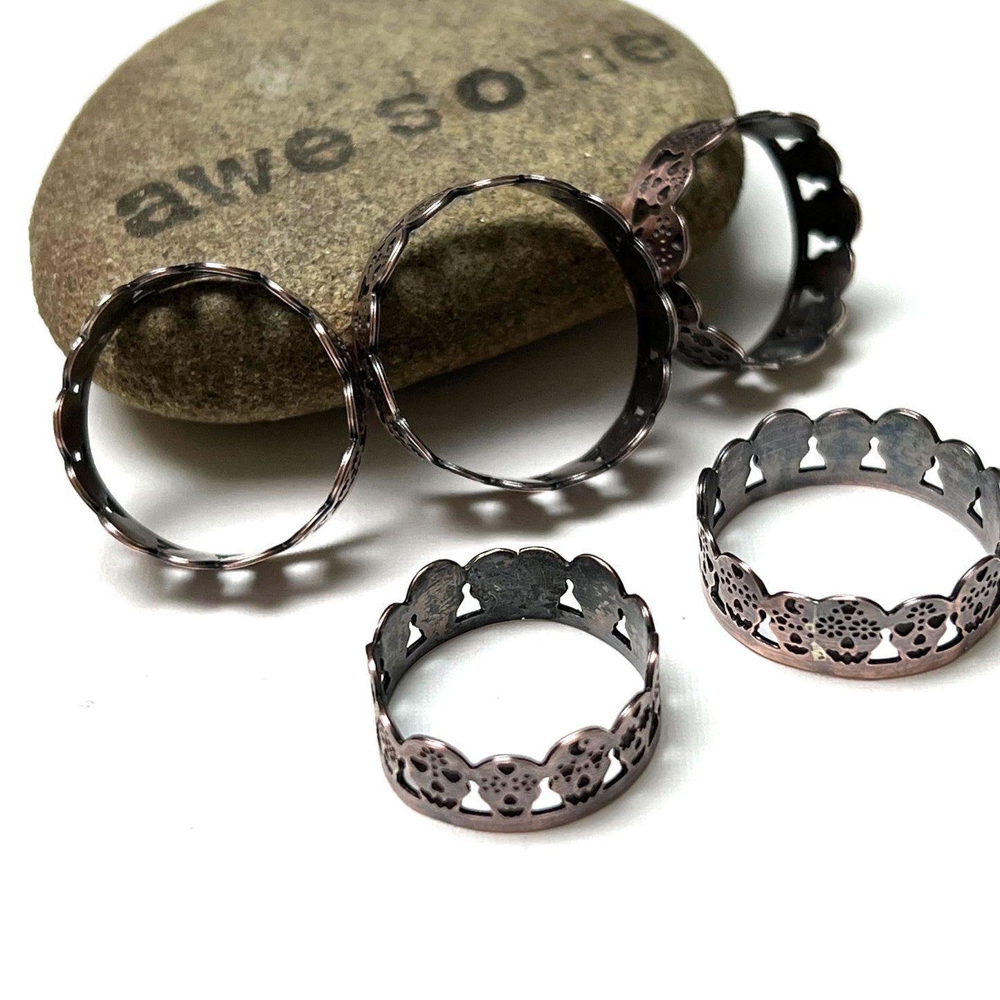 COPPER BOO RING BANDS - BE BOO-TIFUL TALISMAN