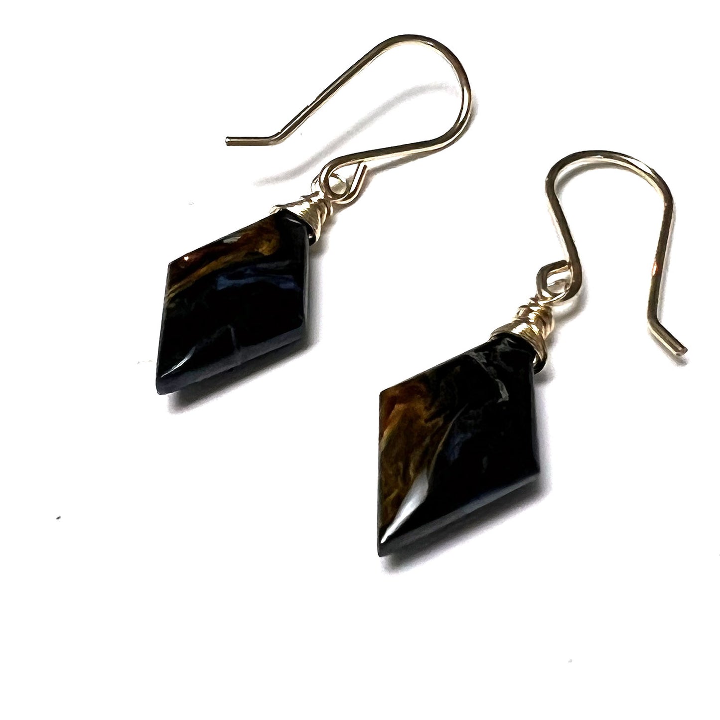 PIETERSITE DIAMOND DROP EARRINGS - CLEANSING STORM TALISMAN
