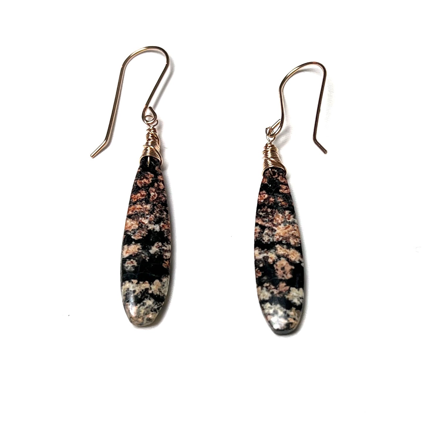 GEMSTONE LONG DROP EARRINGS - TALISMAN JEWELRY