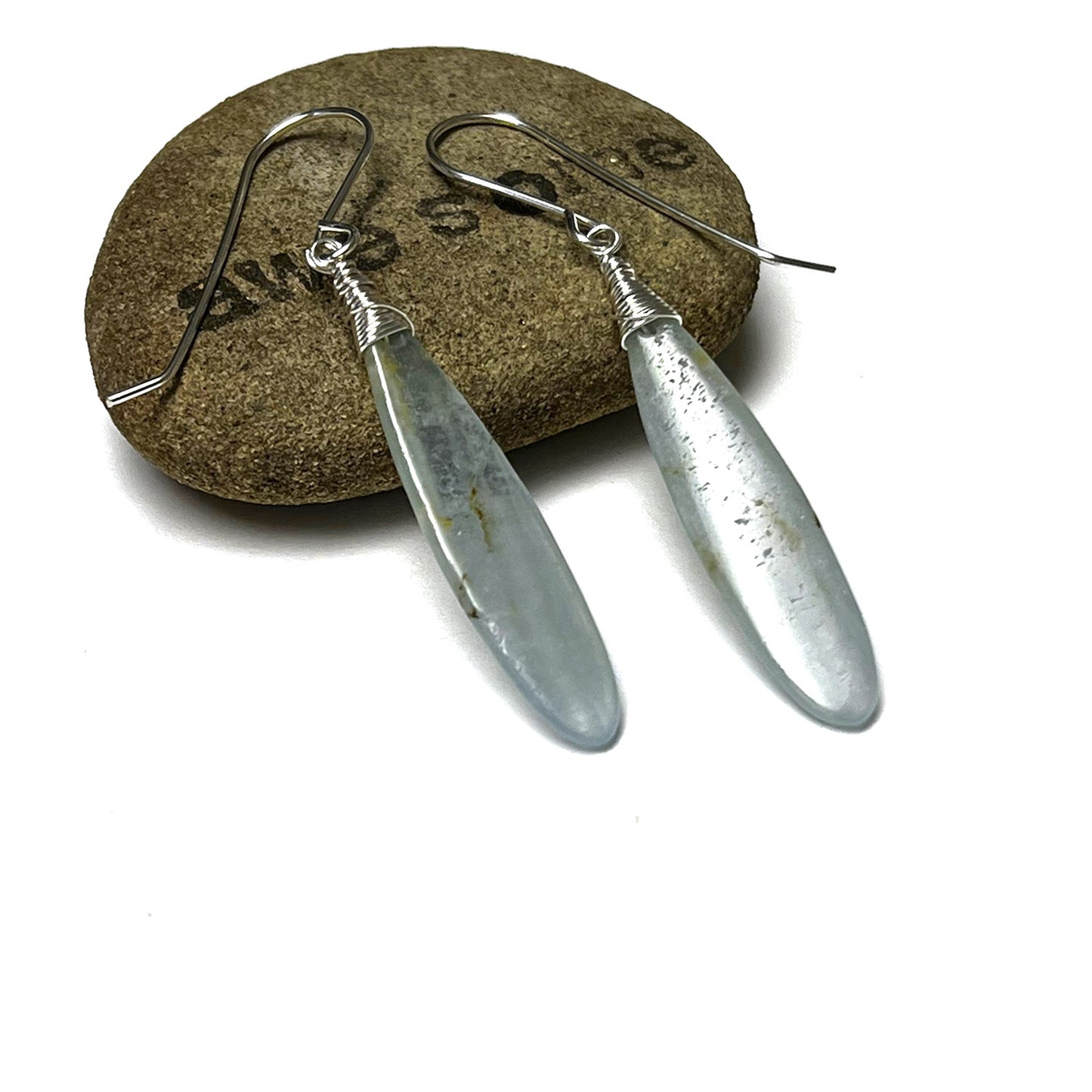 GEMSTONE LONG DROP EARRINGS - TALISMAN JEWELRY