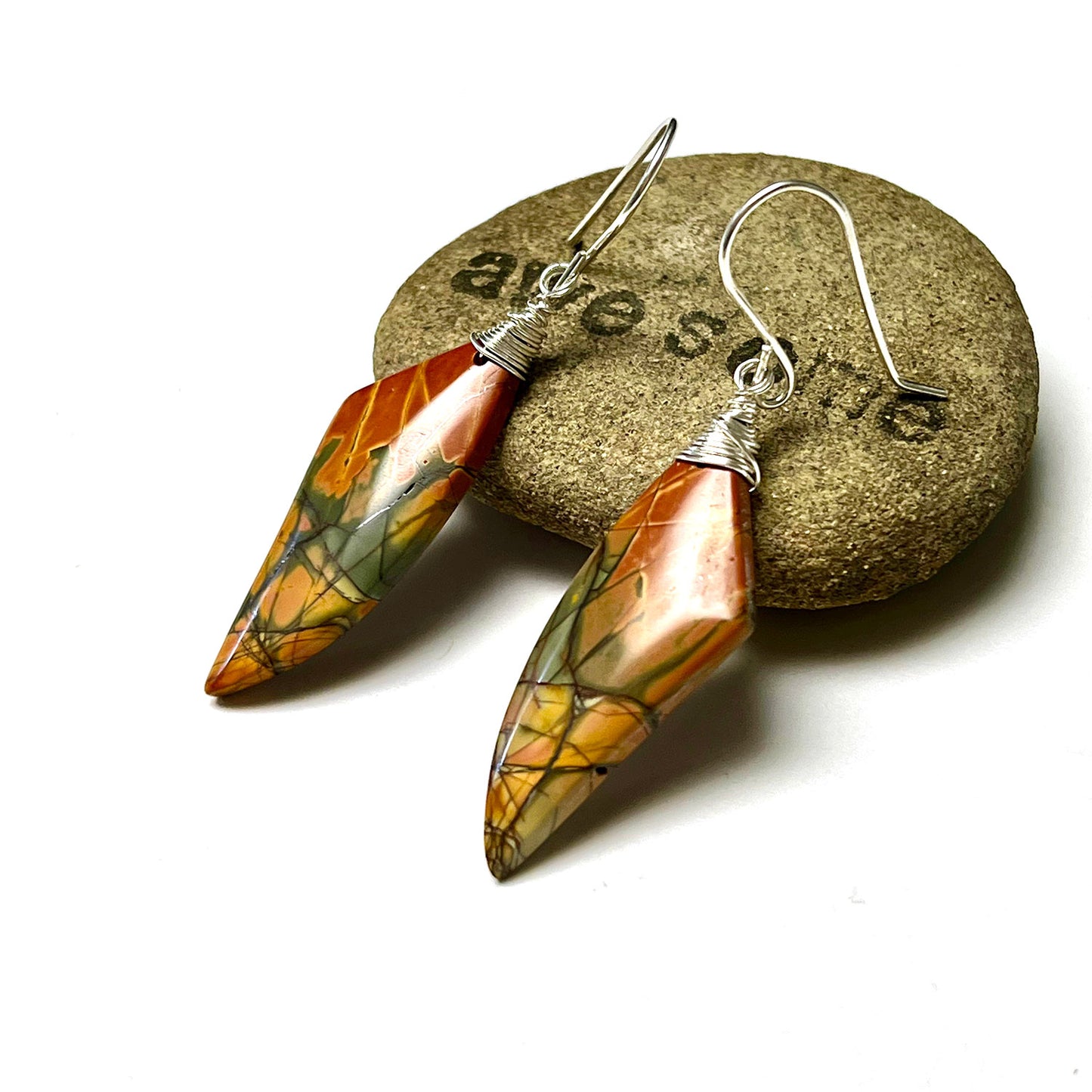 CHERRY CREEK JASPER EARRINGS - MOTHER EARTH TALISMAN
