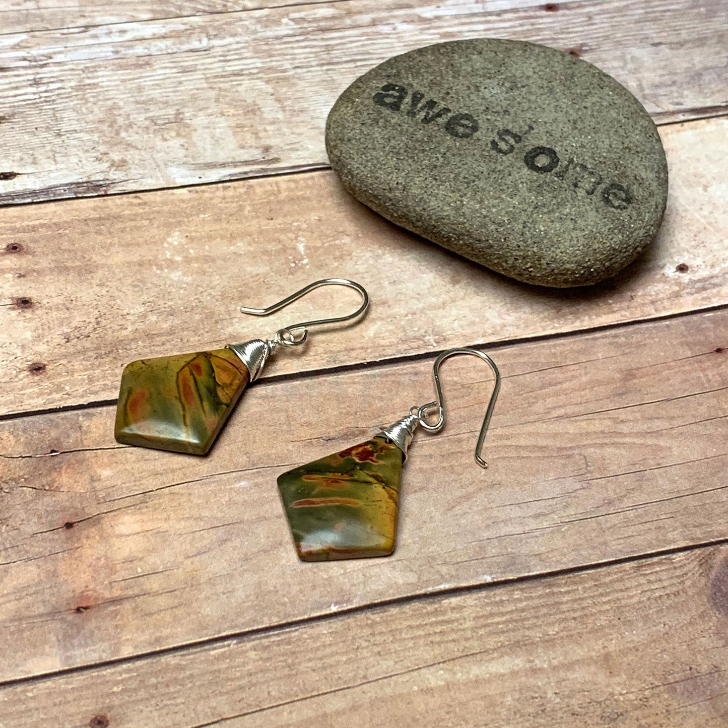 CHERRY CREEK JASPER EARRINGS - MOTHER EARTH TALISMAN