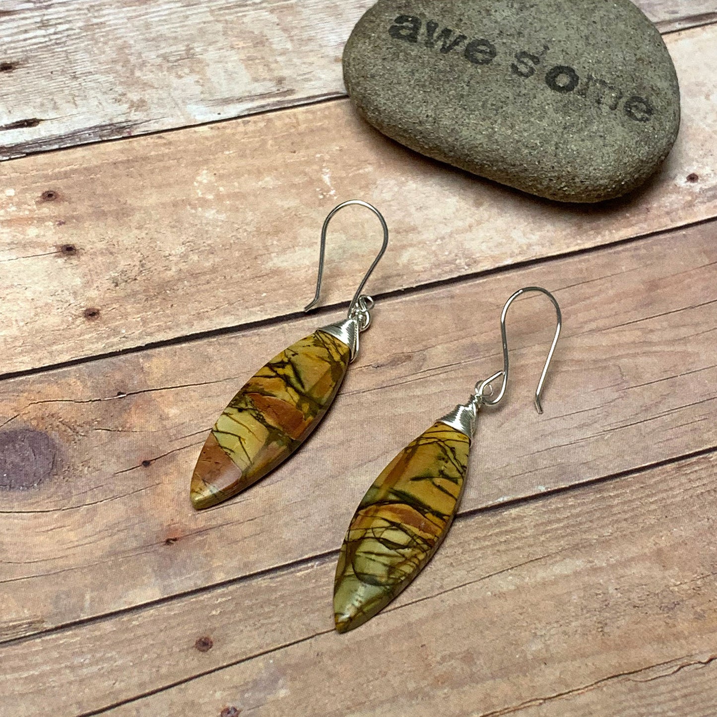 CHERRY CREEK JASPER EARRINGS - MOTHER EARTH TALISMAN