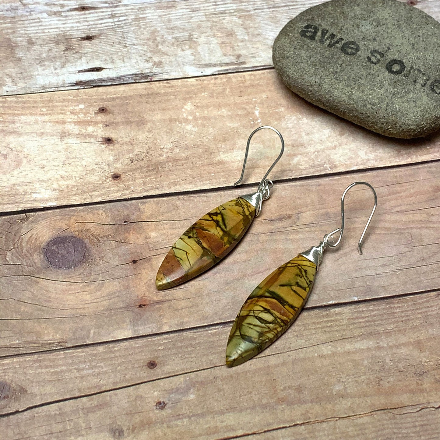 CHERRY CREEK JASPER EARRINGS - MOTHER EARTH TALISMAN