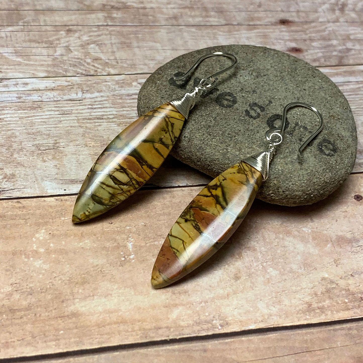 CHERRY CREEK JASPER EARRINGS - MOTHER EARTH TALISMAN