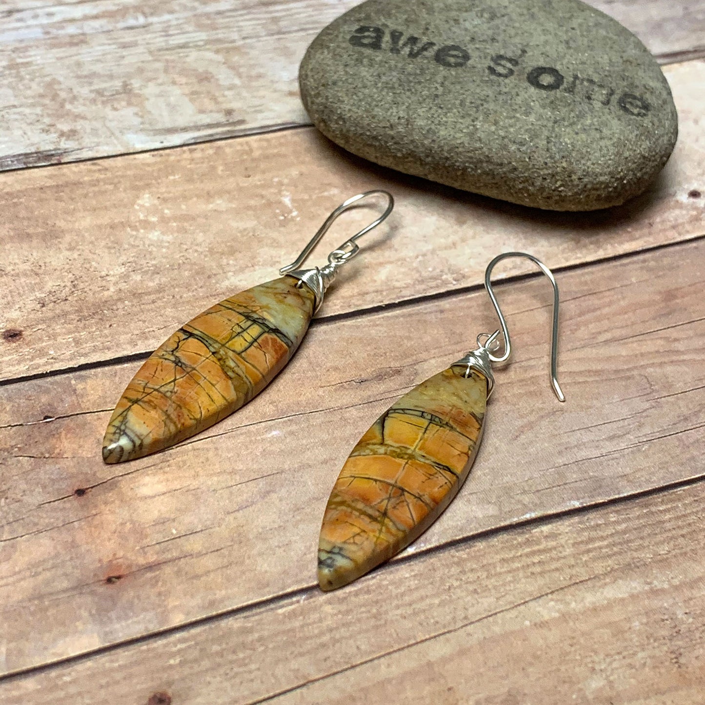 CHERRY CREEK JASPER EARRINGS - MOTHER EARTH TALISMAN