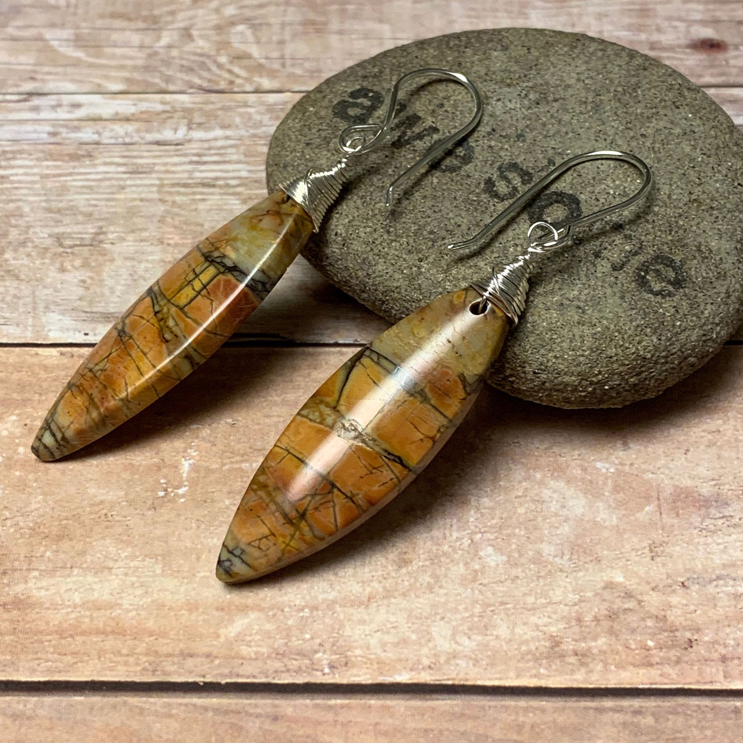 CHERRY CREEK JASPER EARRINGS - MOTHER EARTH TALISMAN