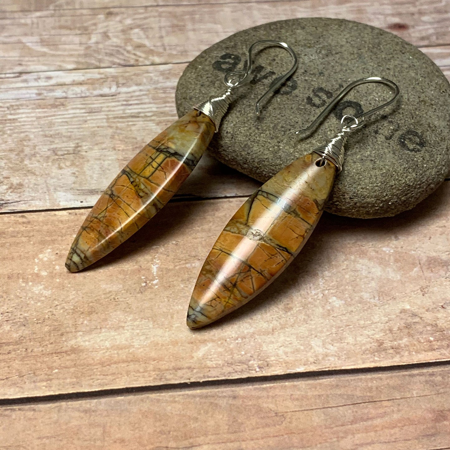 CHERRY CREEK JASPER EARRINGS - MOTHER EARTH TALISMAN