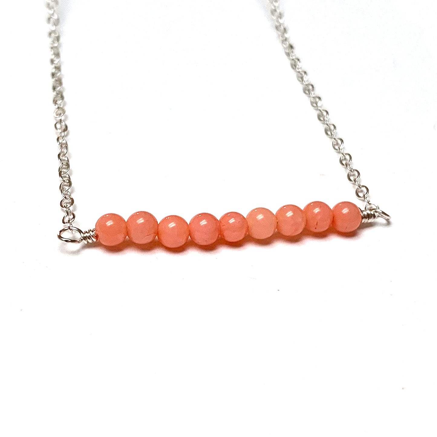 GEMSTONE BAR NECKLACE - GEMSTONE TALISMAN NECKLACES