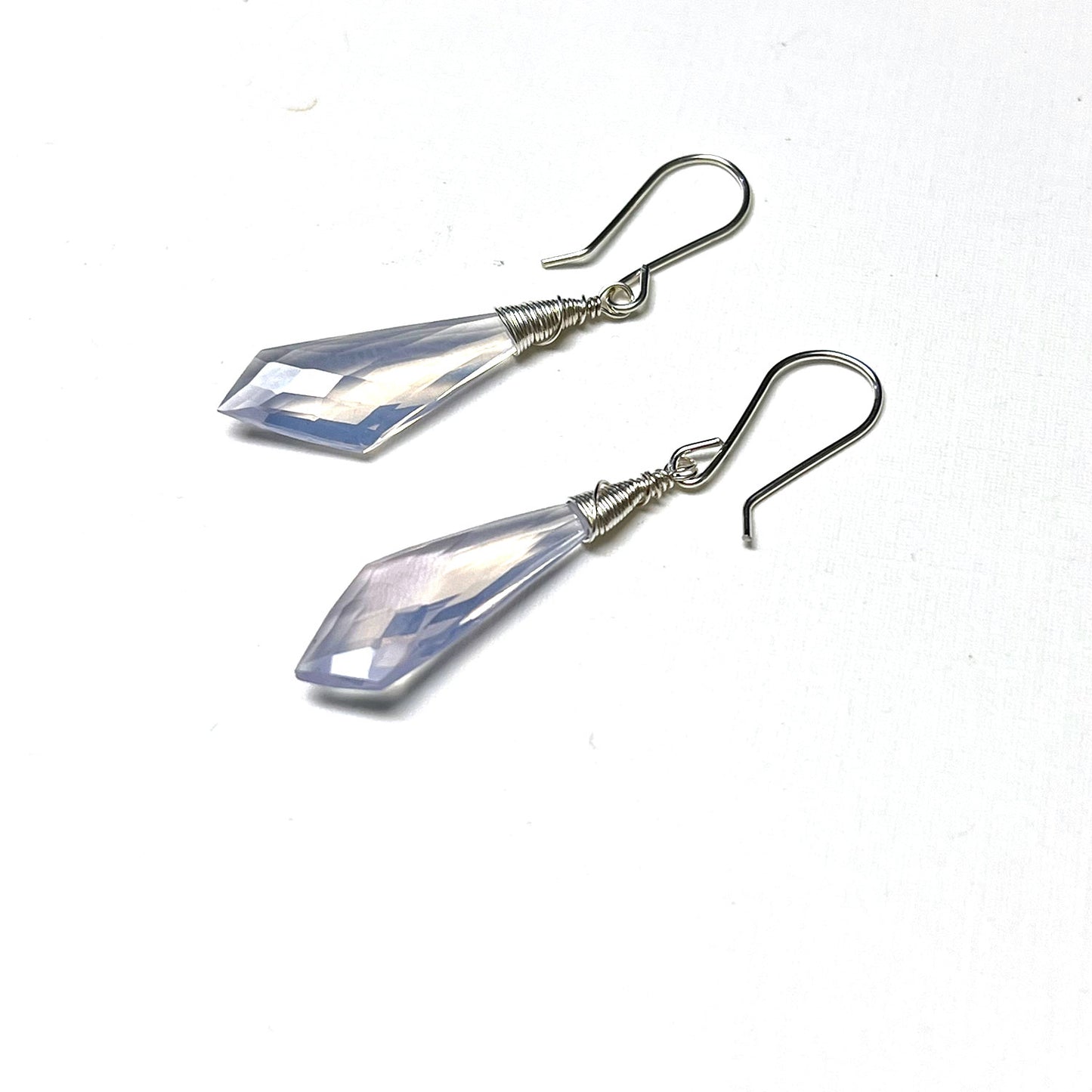 STERLING LAVENDER QUARTZ EARRINGS - A SYNCH ME TALISMAN