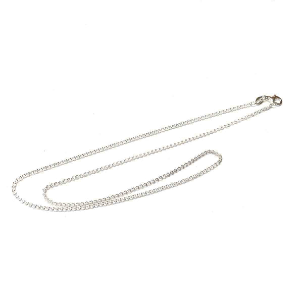 STERLING SILVER OPEN SQUARE CHAIN NECKLACE 1.55MM 16 18 20 INCHES