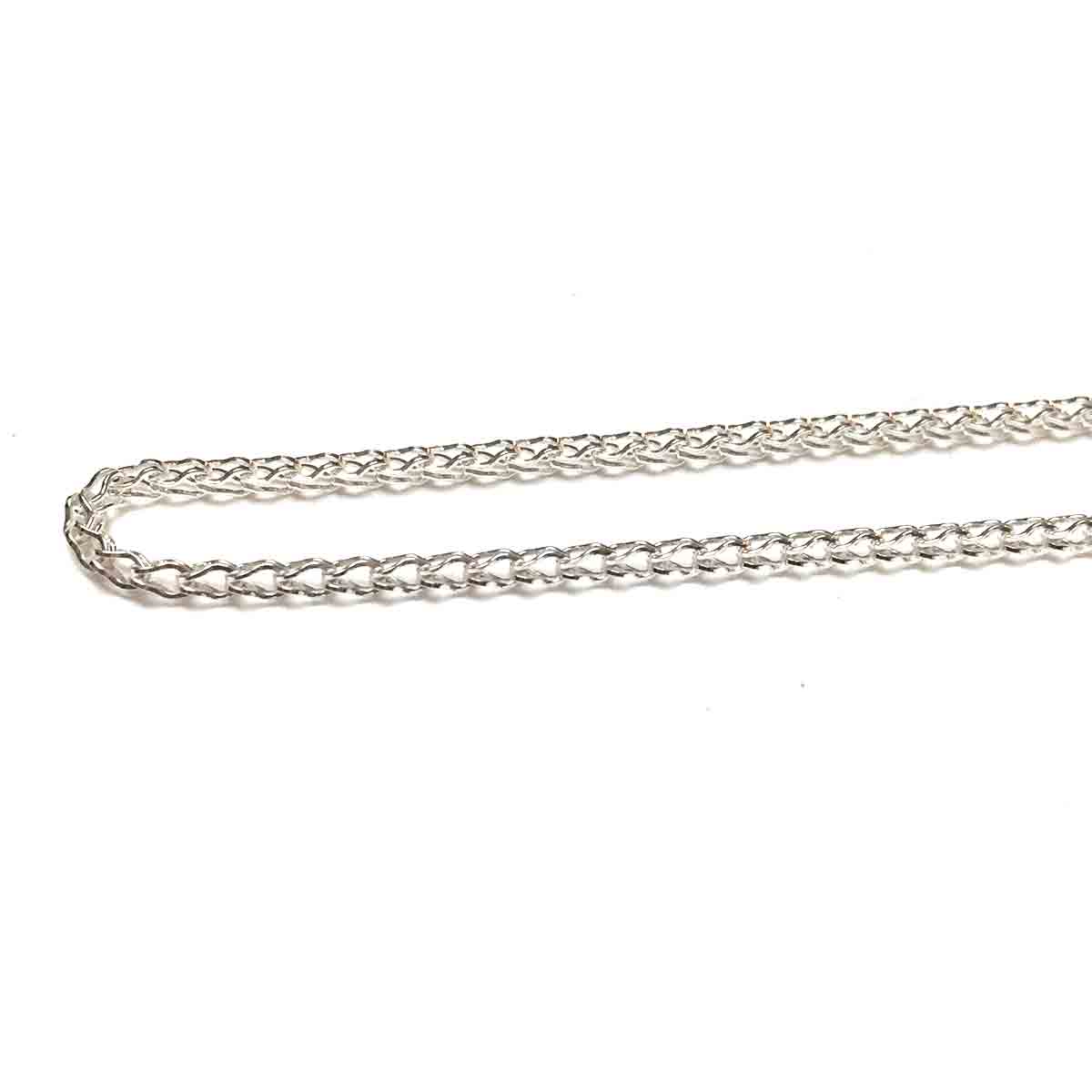 STERLING SILVER OPEN SQUARE CHAIN NECKLACE 1.55MM 16 18 20 INCHES