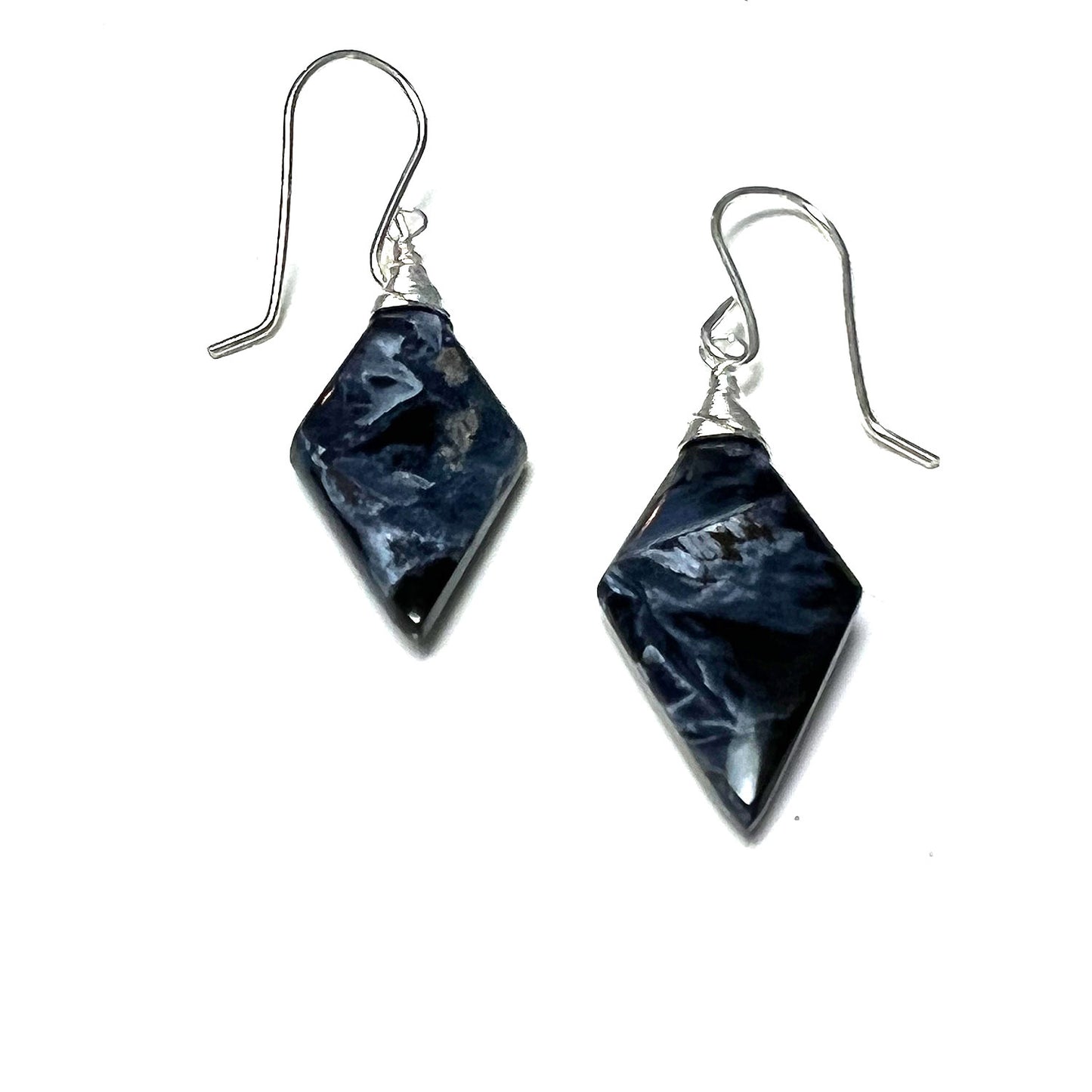 PIETERSITE DIAMOND DROP EARRINGS - CLEANSING STORM TALISMAN