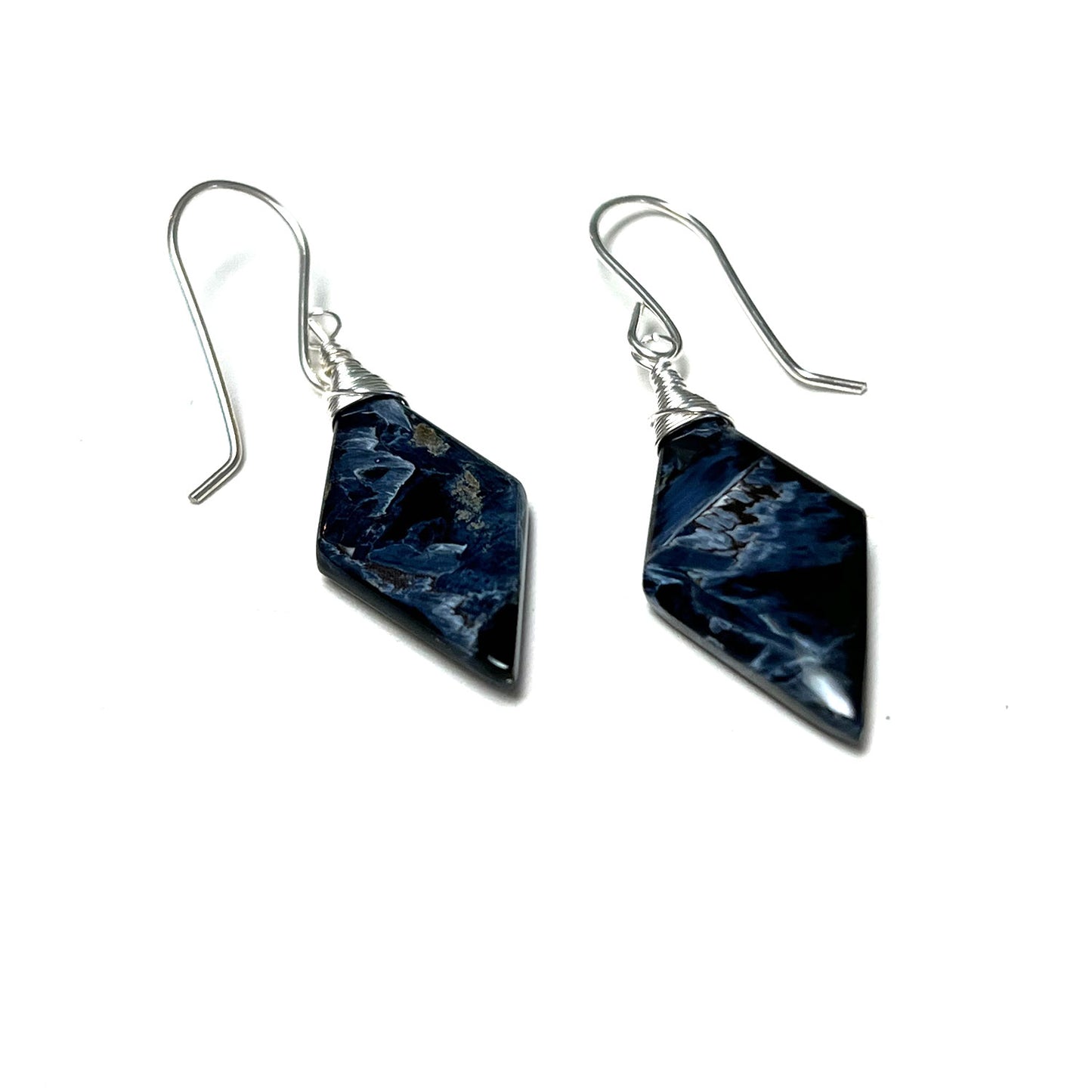 PIETERSITE DIAMOND DROP EARRINGS - CLEANSING STORM TALISMAN