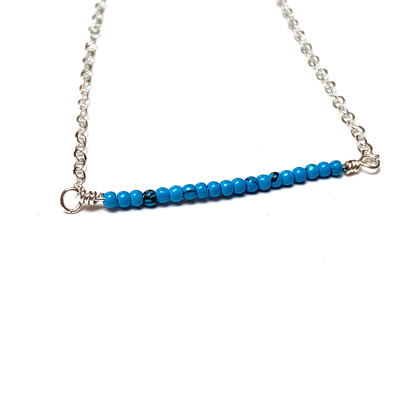GEMSTONE BAR NECKLACE - GEMSTONE TALISMAN NECKLACES