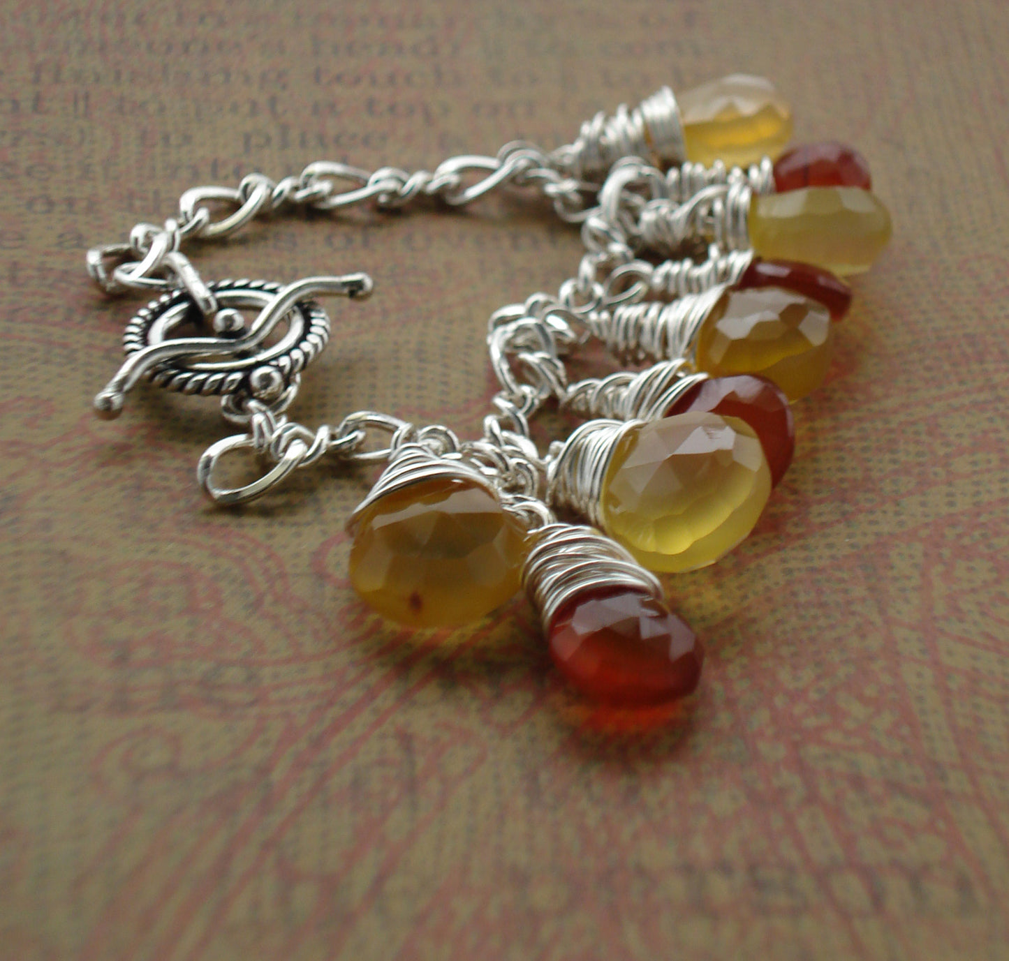 STERLING SILVER CHALCEDONY BRACELET EARRINGS - GOOD WILL TALISMAN