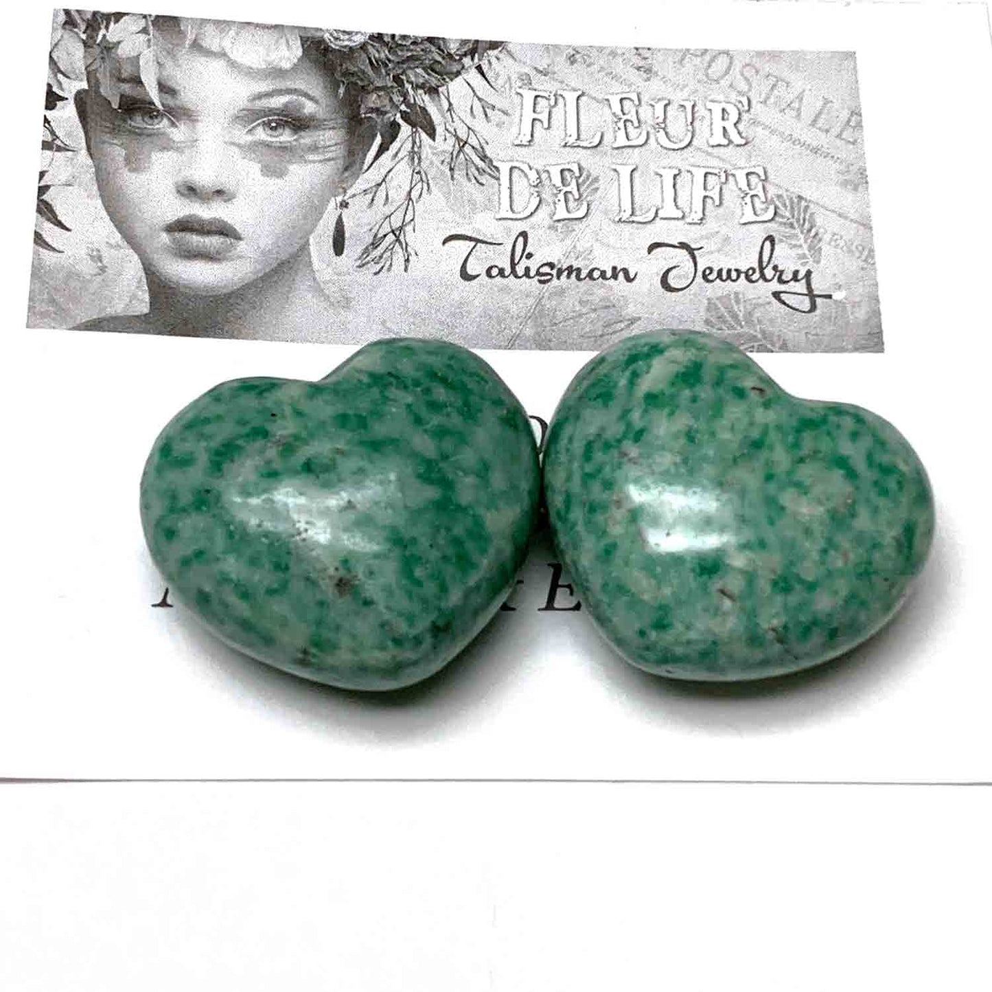 AVENTURINE HEART PALM STONE - CREATIVE LEADERSHIP TALISMAN