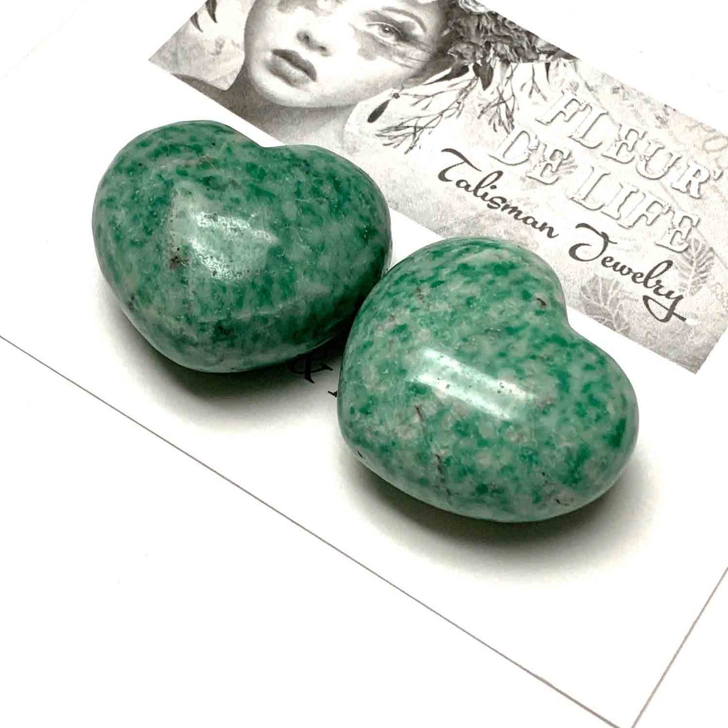 AVENTURINE HEART PALM STONE - CREATIVE LEADERSHIP TALISMAN