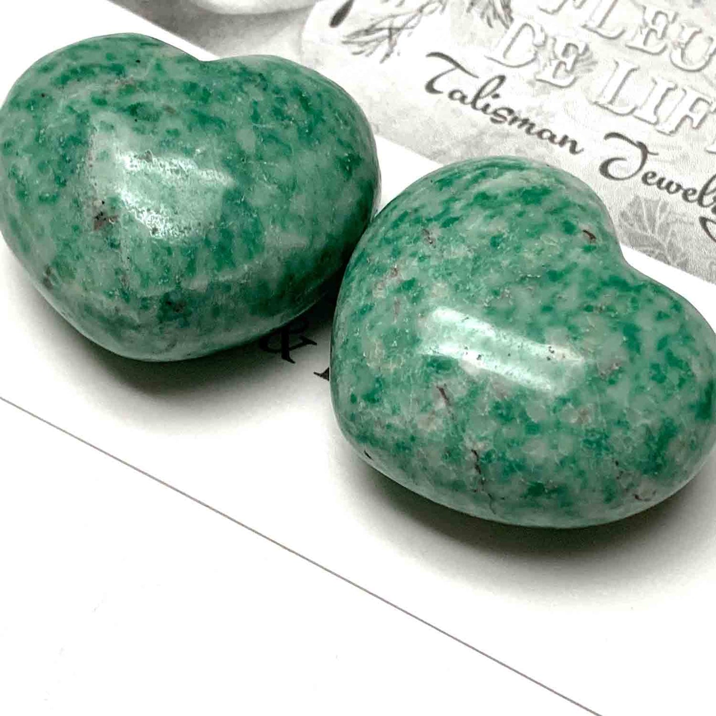 AVENTURINE HEART PALM STONE - CREATIVE LEADERSHIP TALISMAN