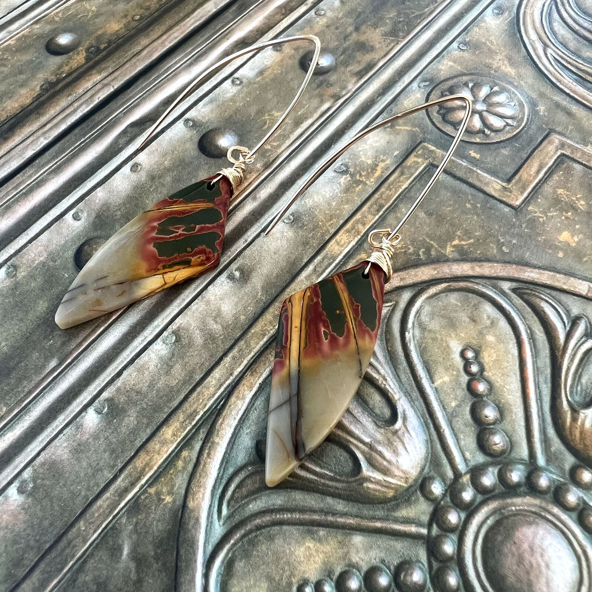 CHERRY CREEK JASPER EARRINGS - MOTHER EARTH TALISMAN