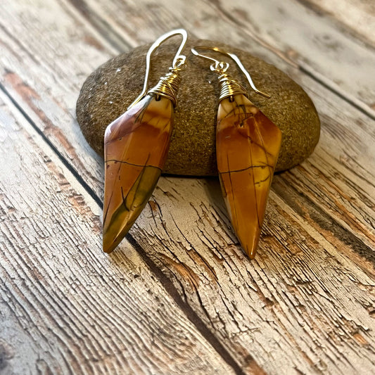 CHERRY CREEK JASPER EARRINGS - MOTHER EARTH TALISMAN