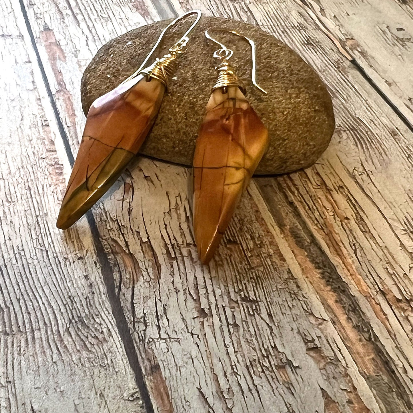 CHERRY CREEK JASPER EARRINGS - MOTHER EARTH TALISMAN