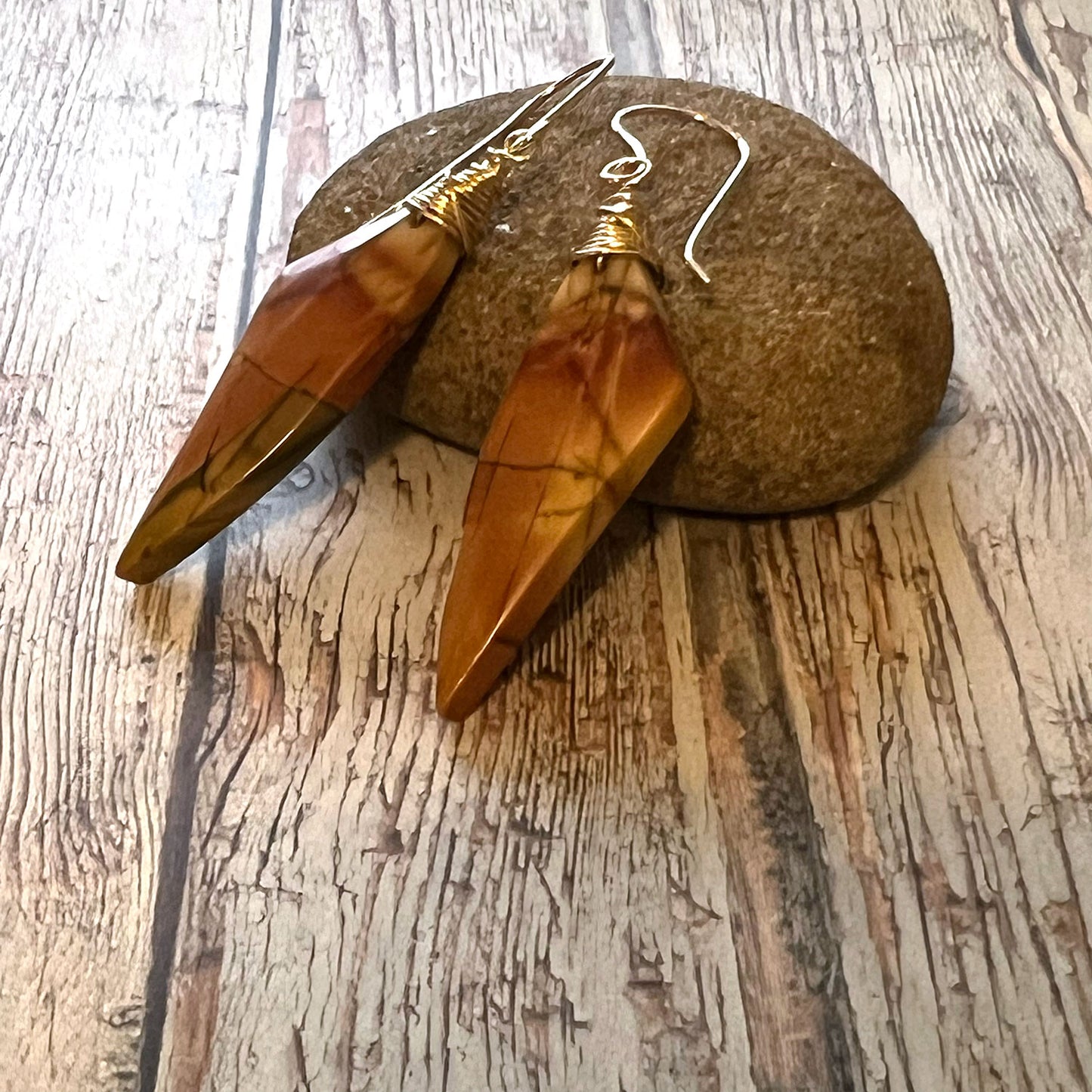 CHERRY CREEK JASPER EARRINGS - MOTHER EARTH TALISMAN